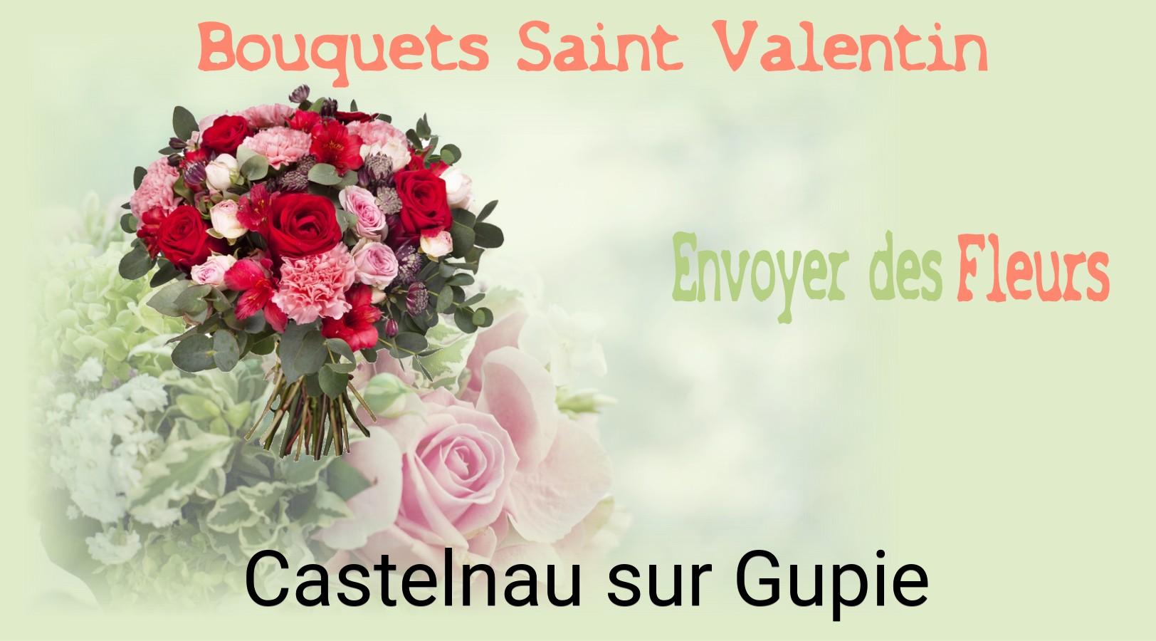 Roses de Saint-Valentin livrées à Castelnau-sur-Gupie